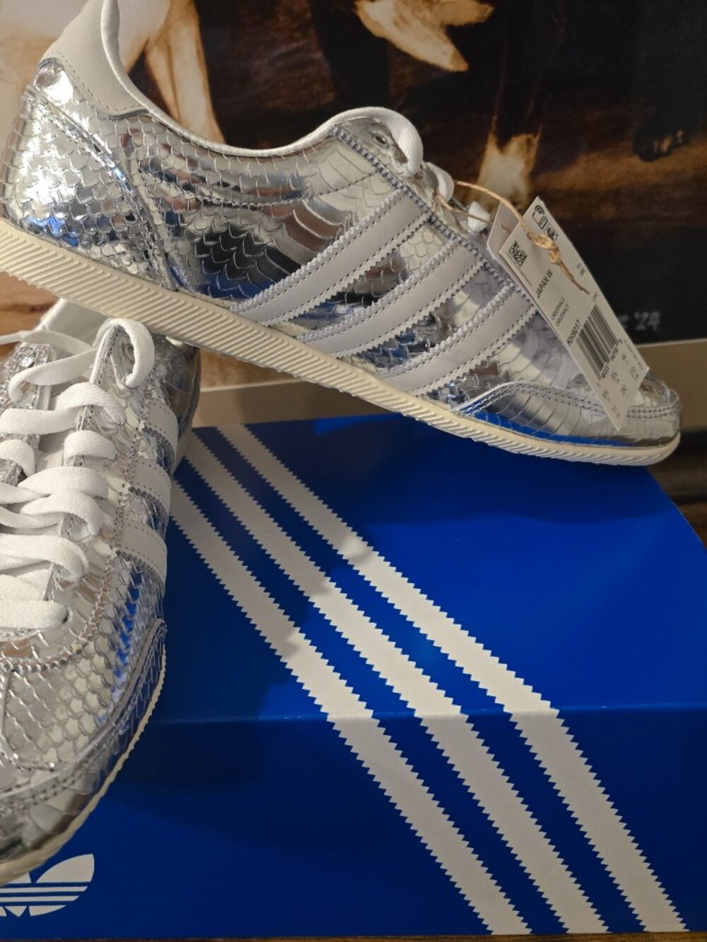 adidas Japan Silver Metallic White KH9017 Shoes Sneakes Mens Size 10 US NEW RARE